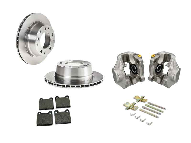 Rear brake caliper, disc and brake pad kit | Porsche 911 1969-83 BRAKECALKIT911 | R Textar